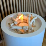 Keramikscheite Birke im Wohnambiente